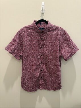 Robert Graham XL Short-Sleeve Floral Button-Up Shirt